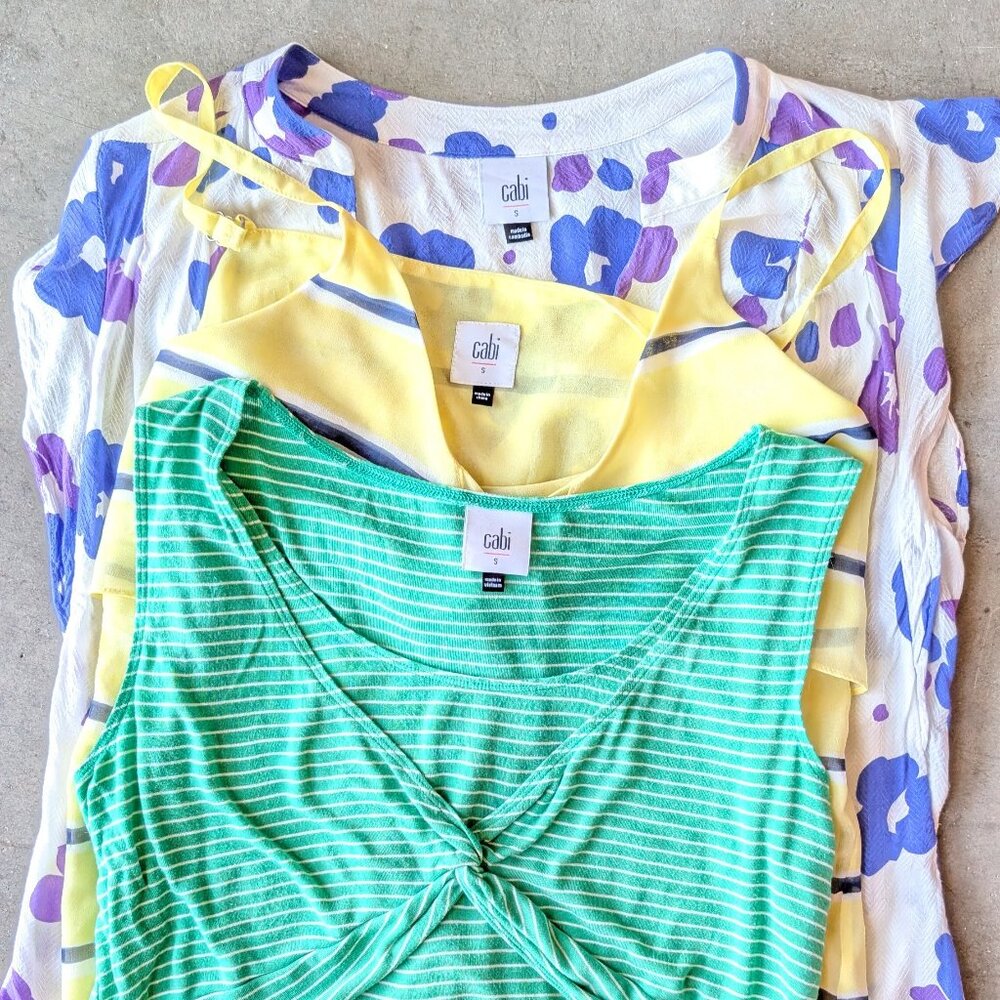 Cabi Bundle of 3 Summer Casual Tops size small